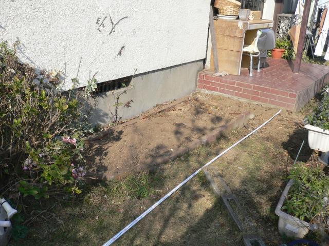 群馬館林　バリアフリースロープ設置前の玄関